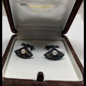 MIKIMOTO Pearl Cufflinks